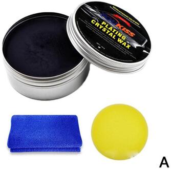 Auto Wax Crystal Plating Set Hard Glossy Carnaubawas Paint Care Coating Kleine Kras Reparatie Onderhoud Met Spons Handdoek