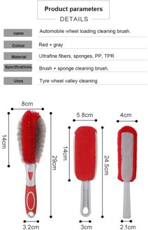 Auto Wiel Borstel Velg Tool Autoband Reinigingsborstel Zwarte Auto Reparatie En Onderhoud Auto-onderdelen