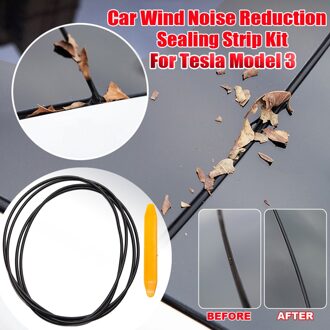 Auto Wind Ruisonderdrukking Kit Rustig Seal Kit Voor Tesla Model 3 Accessoires Dakraam Glas Afdichtstrip