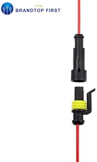 Auto Wire Connector 1 2 3 4 5 6 Manier 1P 2P 3P 4P 5P auto Connector Mannelijke & Vrouwelijke Waterdichte Elektrische Connector Plug Met Kabel 1P rood