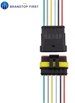 Auto Wire Connector 1 2 3 4 5 6 Manier 1P 2P 3P 4P 5P auto Connector Mannelijke & Vrouwelijke Waterdichte Elektrische Connector Plug Met Kabel 6P