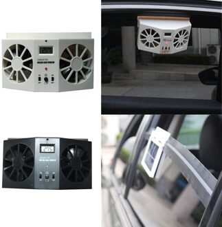 Auto Zonne-energie Ventilator Auto Kieuwen Cooler Auto Ventilator Dual-Mode Voeding High-Power 2 kleuren