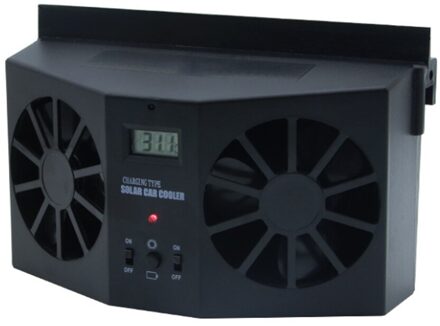 Auto Zonne-energie Ventilator Auto Ventilator Dual-Mode Voeding High-Power Auto Kieuwen Koeler Voor auto Verse zwart