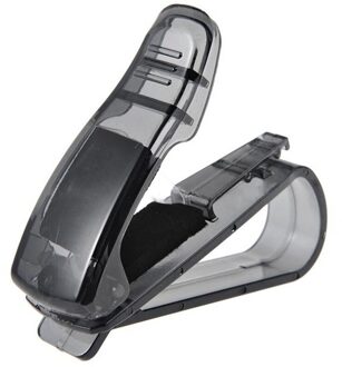 Auto Zonneklep Bril Zonnebril Ticket Ontvangst Card Clip Opslag Houder #25 Grijs