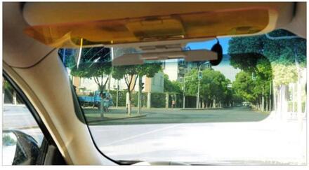 Auto Zonneklep HD Anti Zonlicht Dazzling Goggle Dag Nachtzicht Rijden Spiegel UV Fold Flip Down Clear View