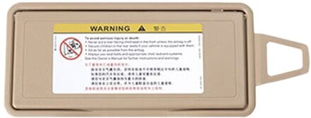 Auto Zonneklep Schild Shade Board Spiegel Cover Vervanging Voor Mercedes Benz S Klasse W221 2006 Beige links