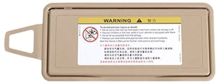 Auto Zonneklep Schild Shade Board Spiegel Cover Vervanging Voor Mercedes Benz S Klasse W221 2006 Beige rechtsaf