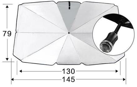 Auto Zonnescherm Intrekbare Zonnebrandcrème Isolatie Voorruit Grote Parasol Anti Uv Voorruit Covers Auto Accessoires 02