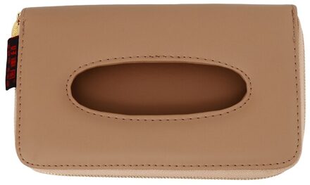 Auto Zonnescherm Pu Tissue Box Voor Leather Case Car Clip Holder Papieren Servet Accessoires Auto Organizer Auto Interieur Accessoires beige