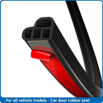 Autodeur Afdichting Strip Auto Sticker Rubber Auto Kofferbak Trim Rand Afdichting Geluidsisolatie Voor Deur Rubber Tochtstrip Epdm 8 Meters