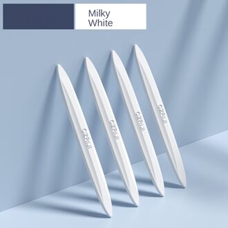 Autodeur Anti-Collision Onzichtbare Bumper Strip Bar Stickers Side Edge Protection Guards Achteruitkijkspiegel Cover melk wit