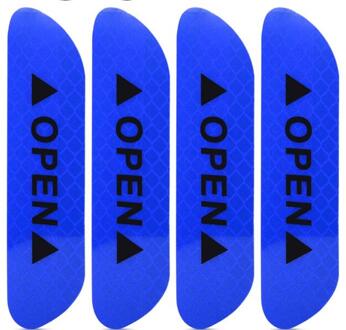 Autodeur Veiligheidswaarschuwing Reflecterende Sticker Voor Morris Garages Mg 3 6 Gs Gt Hs Blauw