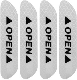 Autodeur Veiligheidswaarschuwing Reflecterende Sticker Voor Morris Garages Mg 3 6 Gs Gt Hs Zilver