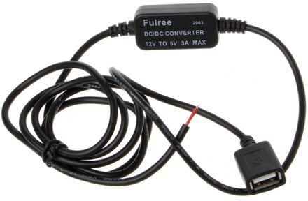 Autolader USB Vrouwelijke Plug 12 V naar 5 V 3A Voeding Converter Voor PDA DVR Camcorder