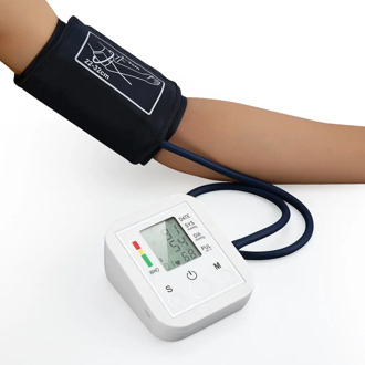 Automatic Digital Arm Blood Pressure Monitor BP Sphygmomanometer Pressure Gauge Meter Tonometer for Measuring Arterial Pressure