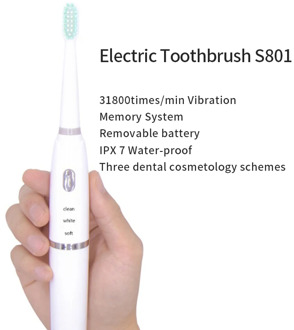 Automatic Electric Toothbrush IPX7 Level Waterproof Sonic Toothbrush Strong Power Smart Toothbrush S801 Electric Toothbrush