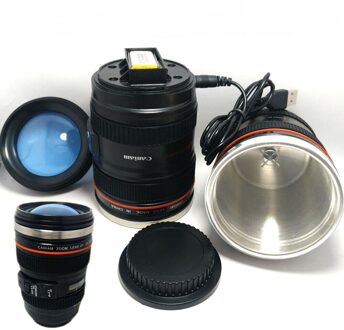 Automatic Electric Zelf Roeren Beker Mixing Drinken Cup Skinny Moo Mixer, camera Lens Vorm Bluw Koffie Mengen Mok Cup