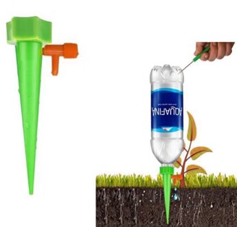 Automatisch Sproeisysteem Apparaat Kamerplant Plant Pot Bulb Globe Tuin Huis Waterer Tuin Besproeiing Druppelirrigatie D 18x3cm groen