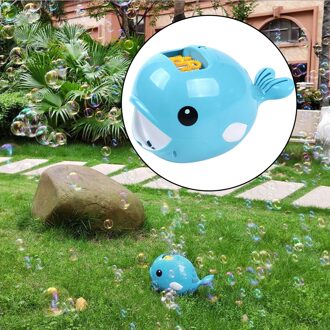 Automatische Bubble Making Machine Walvis Bubble Maker Bubble Blower Zomer Speelgoed Baden Speelgoed Voor Kinderen Jongens Meisjes Leeftijd Van 7-14 Blauw