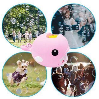 Automatische Bubble Making Machine Walvis Bubble Maker Bubble Blower Zomer Speelgoed Baden Speelgoed Voor Kinderen Jongens Meisjes Leeftijd Van 7-14 Roze