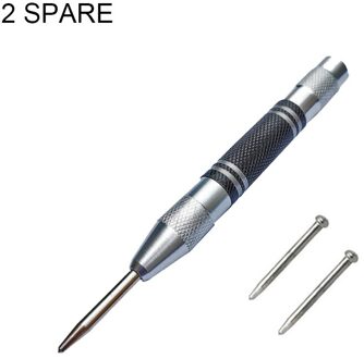 Automatische Center Pin Lente Geladen Mark Center Punch Tool Hout Inspringen Mark Houtbewerking Tool Bit 2Pcs Punch Naald Upgrade