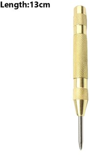 Automatische Center Pin Lente Geladen Mark Center Punch Tool Hout Inspringen Mark Houtbewerking Tool Bit 2Pcs Punch Naald Upgrade