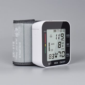 Automatische Digitale Pols Pulse Meter Fonetische Pols Bloeddrukmeter LCD Display Tonometer Oximeter Bloeddrukmeter
