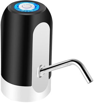 Automatische Draagbare Usb Oplaadbare Elektrische Waterpomp Dispenser Fles Mini Loop Waterpomp Reizen Outdoor Emmer Pomp zwart
