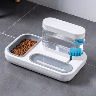 Automatische Drinken Fontein Water Dispenser Rijstkom Kat Levert Niet Giftig Voeden Apparaat Voor Kittens wit