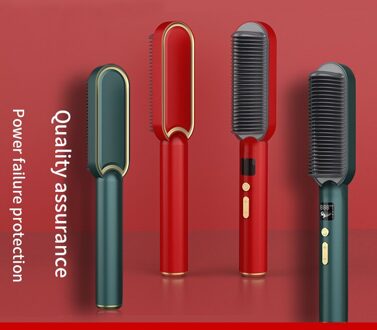 Automatische Dual Gebruik Haar Versterking Kam Elektrische Haar Krultang Smart Constante Temperatuur Kappers Gereedschap Rood / UK