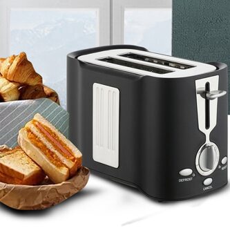 Automatische Elektrische Broodrooster 2 Plakjes Slot Toast Bakken Moderne Stijlvolle Minimalistische Ontbijt Machine Compact Brood Broodrooster Broodrooster