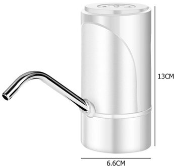 Automatische Elektrische Drinkwater Fles Pomp Dispenser Draagbare Usb Charge Gallon Drinkfles Schakelaar Waterpomp wit