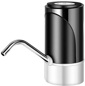 Automatische Elektrische Drinkwater Fles Pomp Dispenser Draagbare Usb Charge Gallon Drinkfles Schakelaar Waterpomp zwart