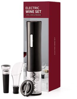 Automatische Flesopener Elektrische Wijn Opener Kurk Usb Oplaadbare Keuken Accessoires Portable Wijn Corkscrew transparant