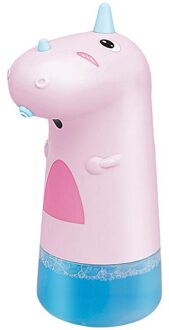 Automatische Foam Zeepdispenser Usb Opladen Smart Handdesinfecterend Fles Cartoon Schuimende Kid Zeepdispenser Badkamer Accessoires Roze