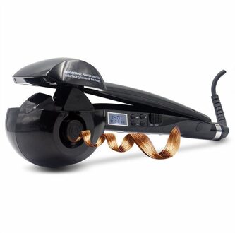 Automatische Haar Krultang Lcd Digitale Display Magic Anti-Broeien Krulspelden Wave Hair Styling Tool Keramische Verwarming Krultang zwart / VS