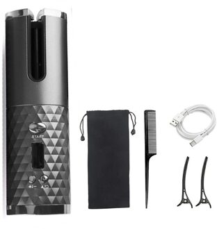 Automatische Hair Curler Roterende Krultang Keramische Verwarming Haar Stok Draadloze Magic Voor Krullen Golven Haar Styling Gereedschap Salon as piucture tonen