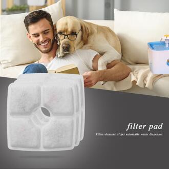 Automatische Huisdier Drinken Fontein Filter Mat Kat Hond Water Dispenser Vierkante Filters Pad