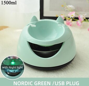 Automatische Huisdier Kat Fontein Lichtgevende Drinken Bowls Usb Elektrische Huisdieren Water Fontein Drank Dispenser Voor Katten Honden A met usb