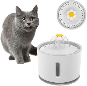 Automatische Huisdier Kat Fontein Lichtgevende Drinken Bowls Usb Elektrische Huisdieren Water Fontein Drank Dispenser Voor Katten Honden G met usb
