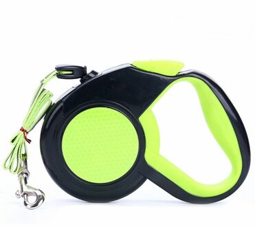 Automatische Intrekbare Hondenriemen ABS Nylon Walking Night Running Reflecterende Leads Leash Voor Kleine Medium Grote Honden 3 M 5 M 8 M Groen / 8m pet weight 30kg