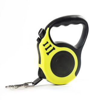 Automatische Intrekbare Huisdier Aangelijnd 3 M/5 M Hondenriem Riem Honden Kat Lopen Flexibele Touw Riemen Voor Kleine medium Hond Huisdier Producten geel / 3M 15Kg