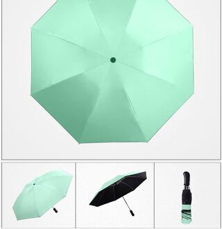 Automatische Omgekeerde Paraplu Regen Vrouwen Zwarte Coating Zon Opvouwbare Paraplu Kids Winddicht Auto Paraplu Mannen Paraguas Mujer Parasol Licht Groen