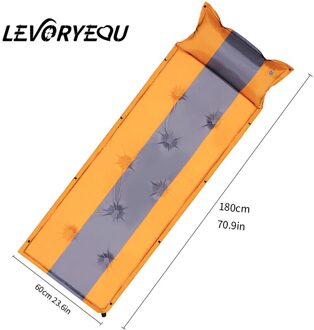 Automatische Opblaasbare Auto Matras Suv 2 Personen Outdoor Camping Dikke 5Cm Slaapmatje Camping Mat Matras Opblaasbare Bed single-oranje