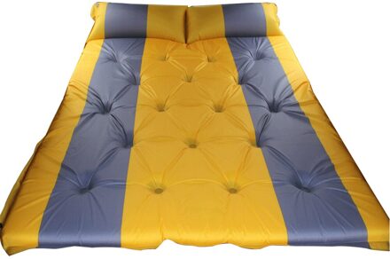 Automatische Opblaasbare Lucht Matras Auto Bed Suv Speciale Luchtbed Auto Bed Volwassen Slapen Matras Voor Auto Reizen Bed Camping geel