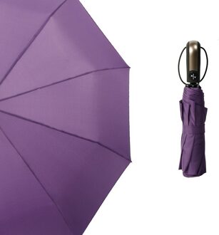 Automatische Open & Close Folding Compact Super Winddicht Anti Regen Parasol Pak Voor 1-2 Mensen paraplu Regenkleding 05 paars