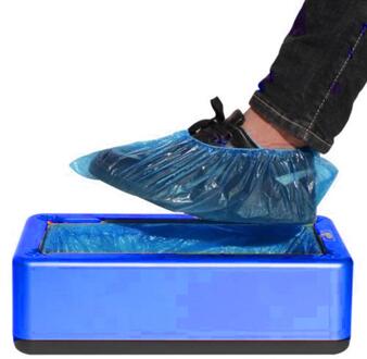 Automatische Overschoen Machine Wegwerp Automatische Schoen Dispenser Krijgen Gratis 100 Stuks Schoen Covers blauw