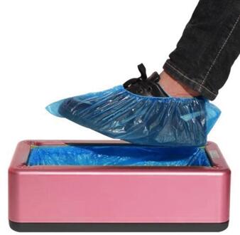Automatische Overschoen Machine Wegwerp Automatische Schoen Dispenser Krijgen Gratis 100 Stuks Schoen Covers paars