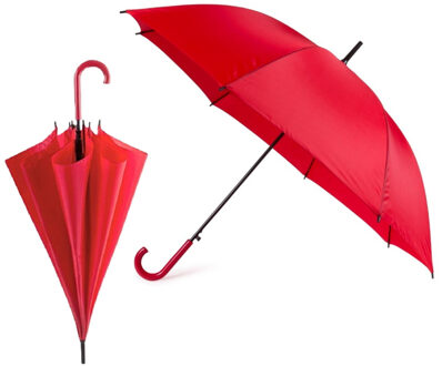 Automatische paraplu - 2x - rood - 107 cm - Action products