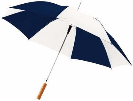 Automatische paraplu blauw/wit 82 cm - Action products